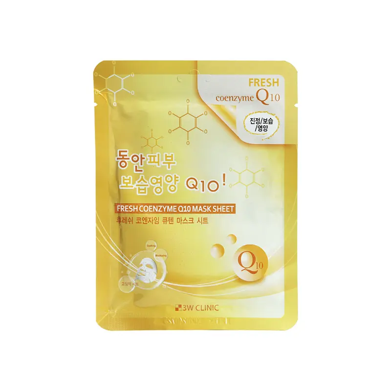 3W Clinic Fresh Coenzyme Q10 Sheet Mask, 23 GM