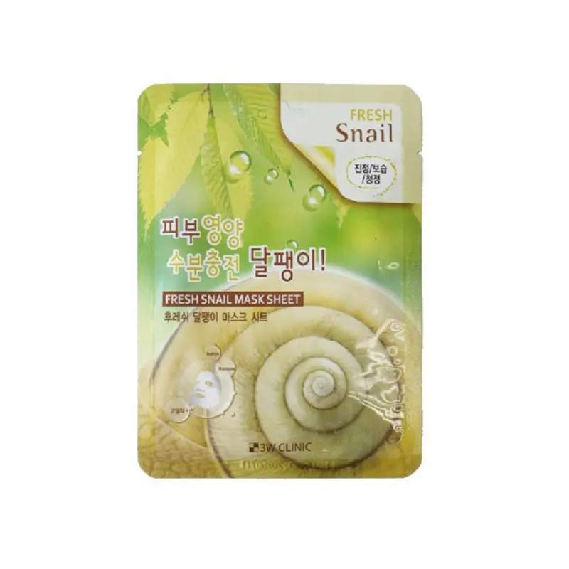 3W Clinic Fresh Snail Sheet Mask, 23 GM