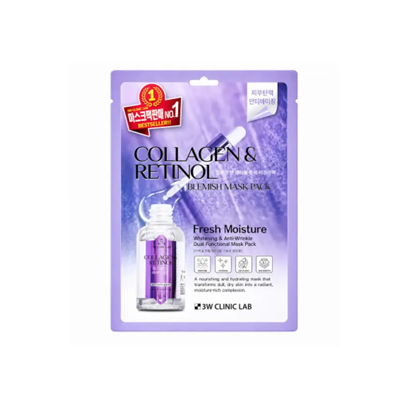 3w Clinic Collagen & Retinol Blemish Mask Pack, 25 ML