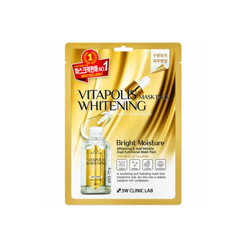 3W Clinic Vitapolis Whitening Mask Pack, 25 ML