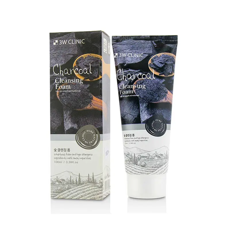 3W Clinic Charcoal Cleansing Foam, 100 ML