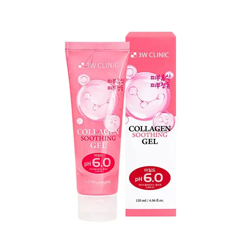 3W Clinic pH 6.0 Collagen Soothing Gel, 120 ML