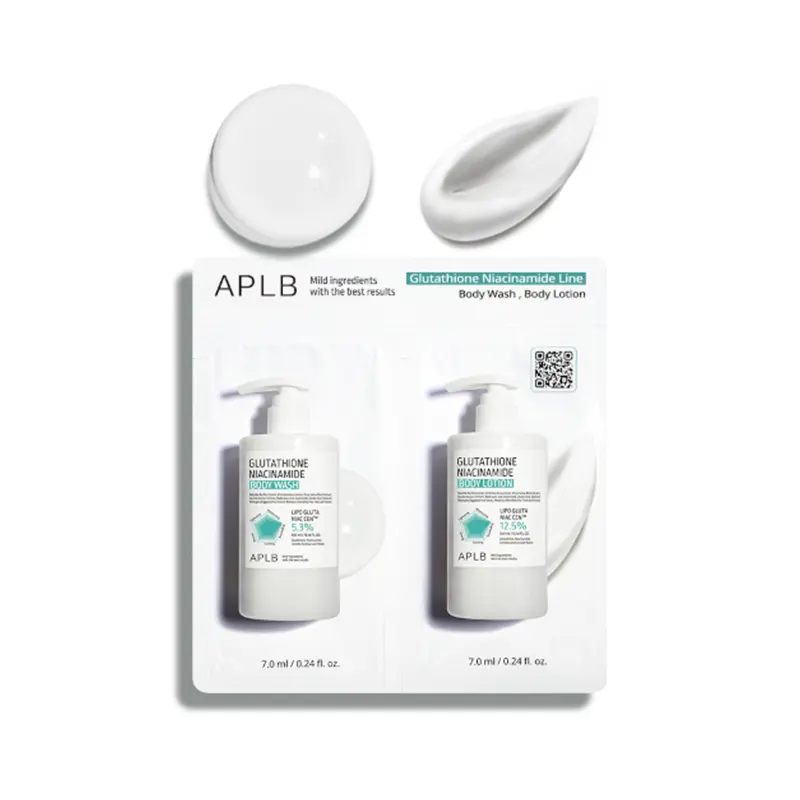 APLB Glutathione Niacinamide Body Wash & Body Lotion 7ML+7 ML
