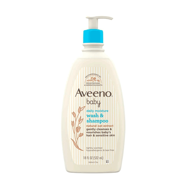 Aveeno Baby Daily Moisture Wash and Shampoo, 532 ML