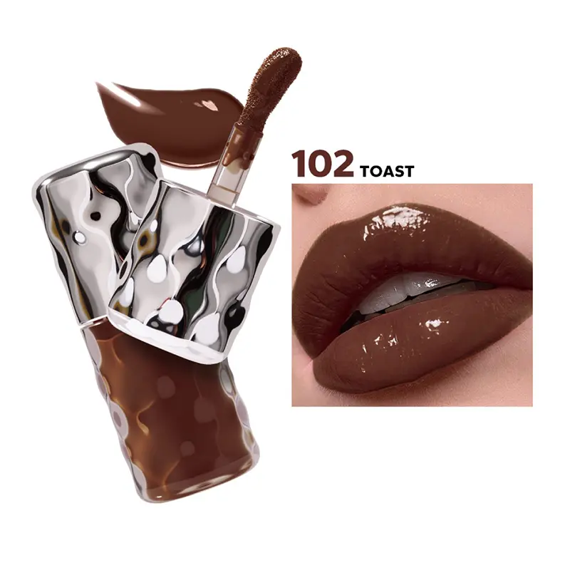 Beauty Glazed Volume Plumping Lip Gloss - 102 Toast
