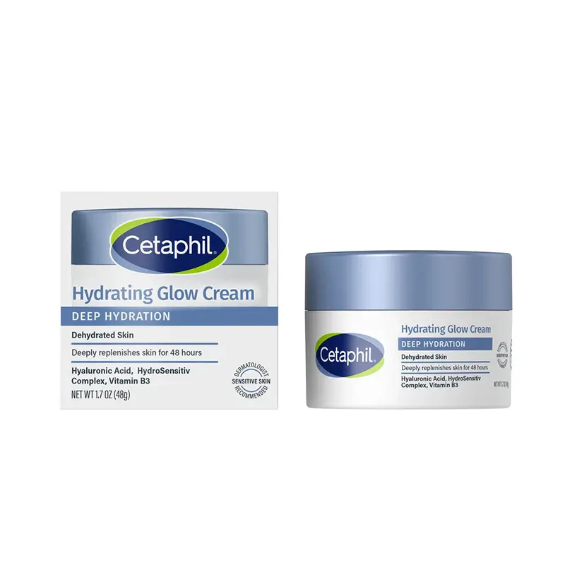 Cetaphil Hydrating Glow Cream Deep Hydration Dehydrated Skin, 48 GM