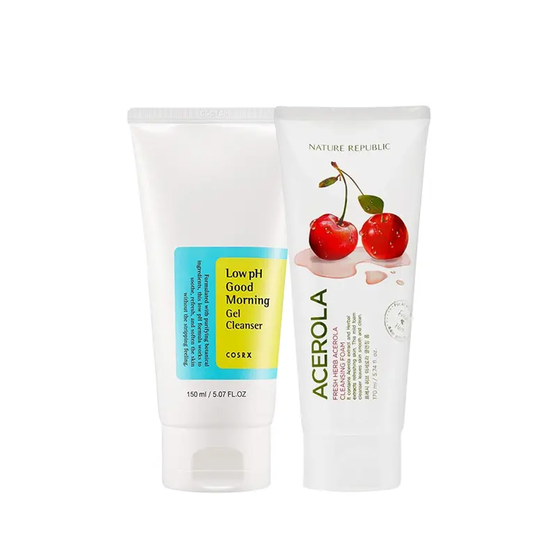 Summer Combo Offer (NR ACEROLA CLEANSING FOAM 170ML & COSRX Low pH Cleanser 150ml)