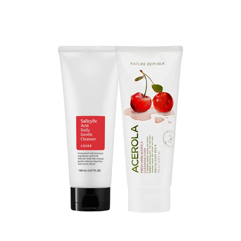 Summer Combo Offer (NR ACEROLA CLEANSING FOAM 170ML & COSRX Salicylic Cleanser 150ML)