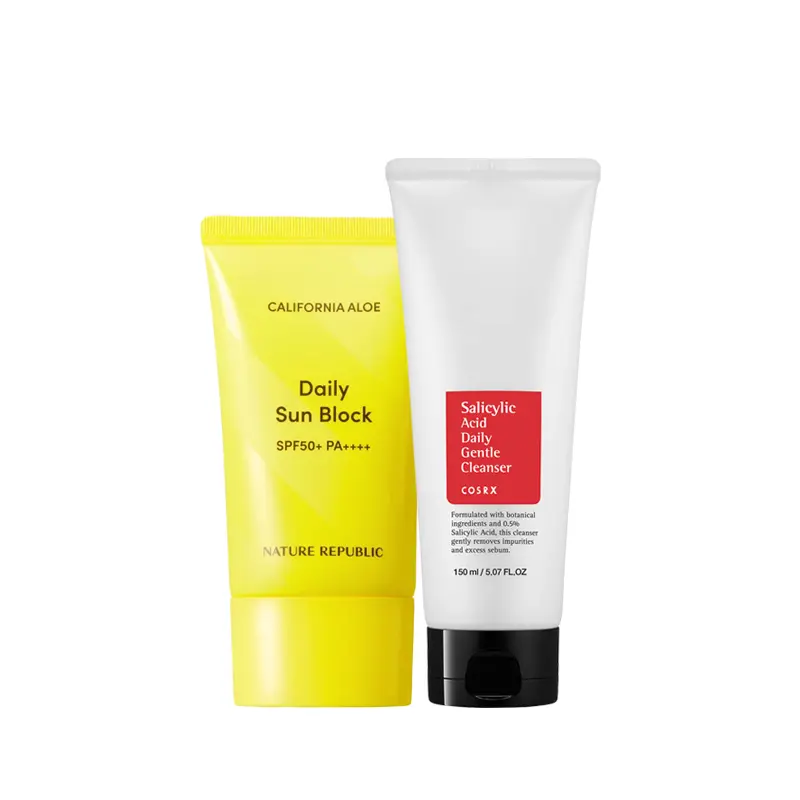 Summer Combo Offer (NR California Aloe Daily Sun Block 57 ML & COSRX Salicylic Cleanser 150ML)