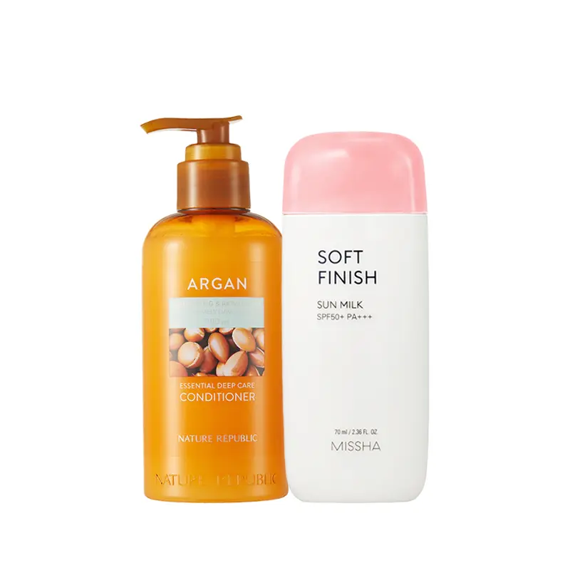 Summer Combo Offer (NR ARGAN CONDITIONER 300 ML & Missha Soft Finish Sunmilk 70 ML)