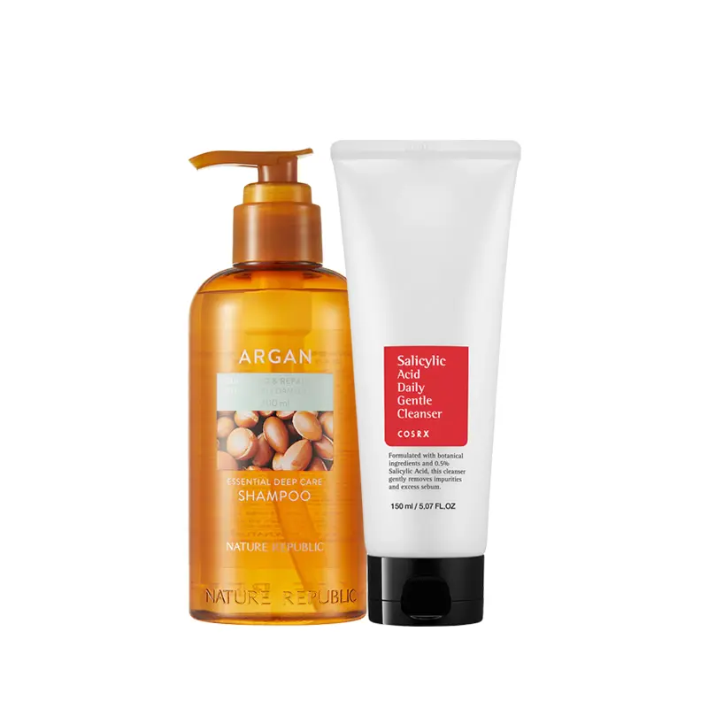 Summer Combo Offer (NR Argan Shampoo 300 ML And COSRX Salicylic Acid Daily Gentle Cleanser, 150 ML)