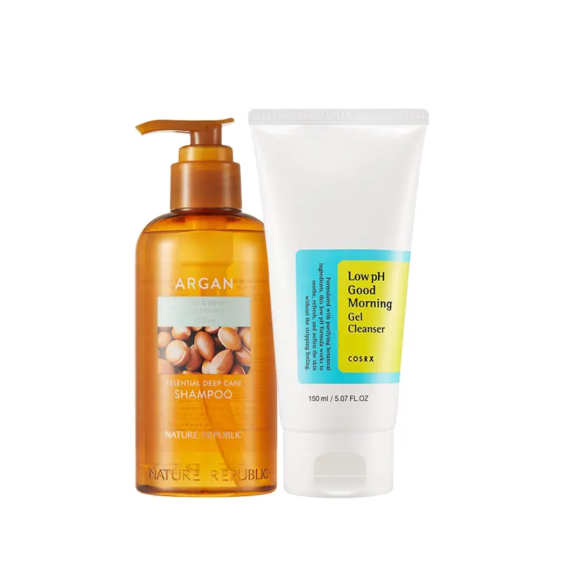 Summer Combo Offer (NR Argan Shampoo 300 ML & COSRX Low pH Cleanser 150ml)