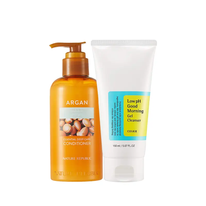 Summer Combo Offer (NR ARGAN CONDITIONER & COSRX Low pH Cleanser 150ml)
