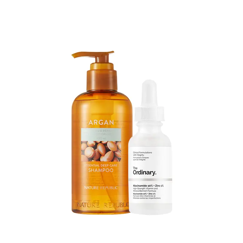 Summer Combo Offer (NR Argan Shampoo 300 ML & The Ordinary Niacinamide 30ml