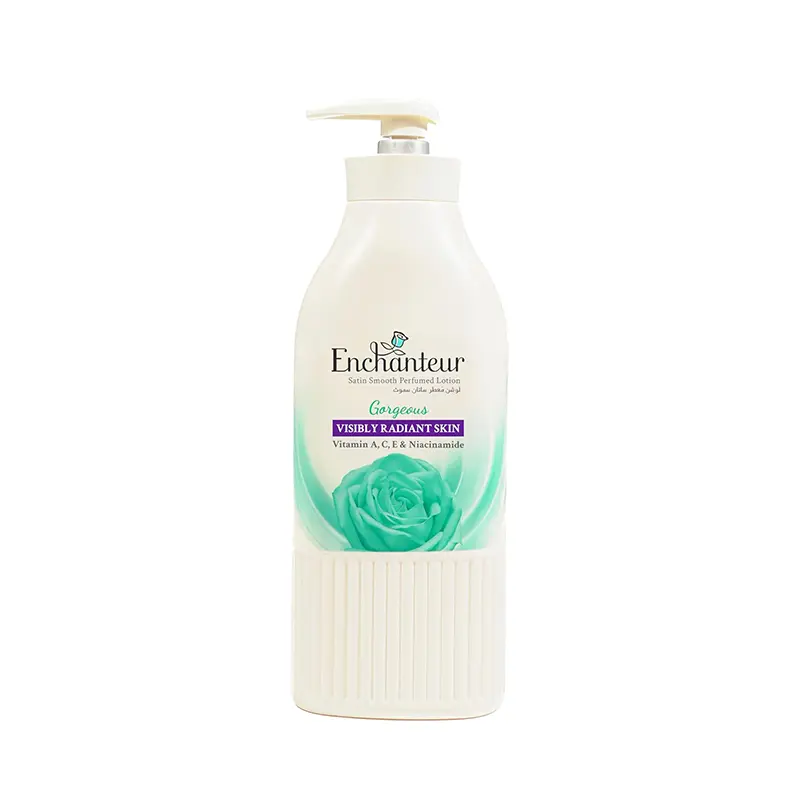 Enchanteur Gorgeous Visibly Radiant Skin Lotion Viatmin A,C,E & Niacinamide, 400 ML