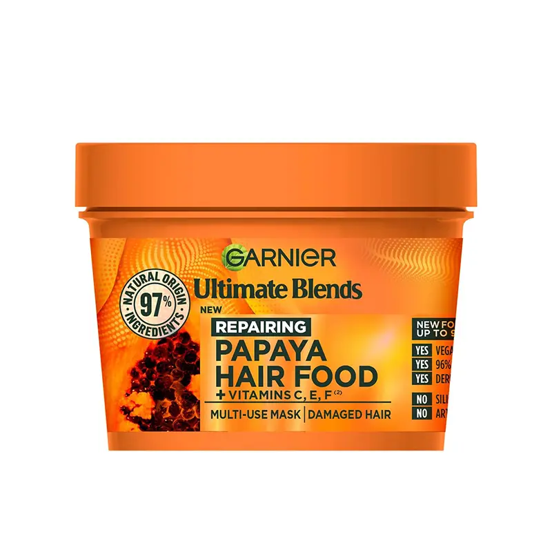 Garnier Repairing Hair Food Papaya Hair Food +Vitamin C E F Damage hair, 400 ML