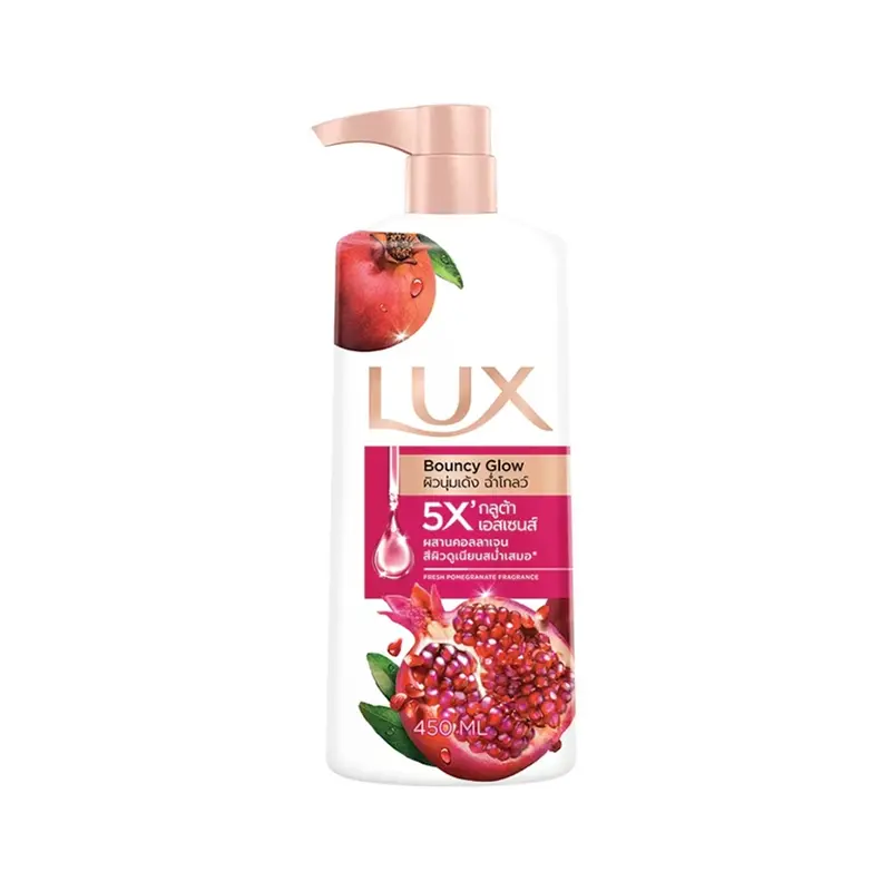 Lux Bouncy Glow Fresh Pomegranate Fragrance Body Wash, 450 ML