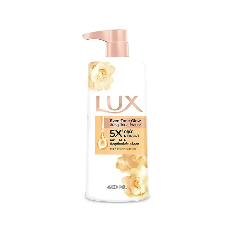 Lux Even Tone Glow Bright camellia Fragrance Body Wash, 450 ML