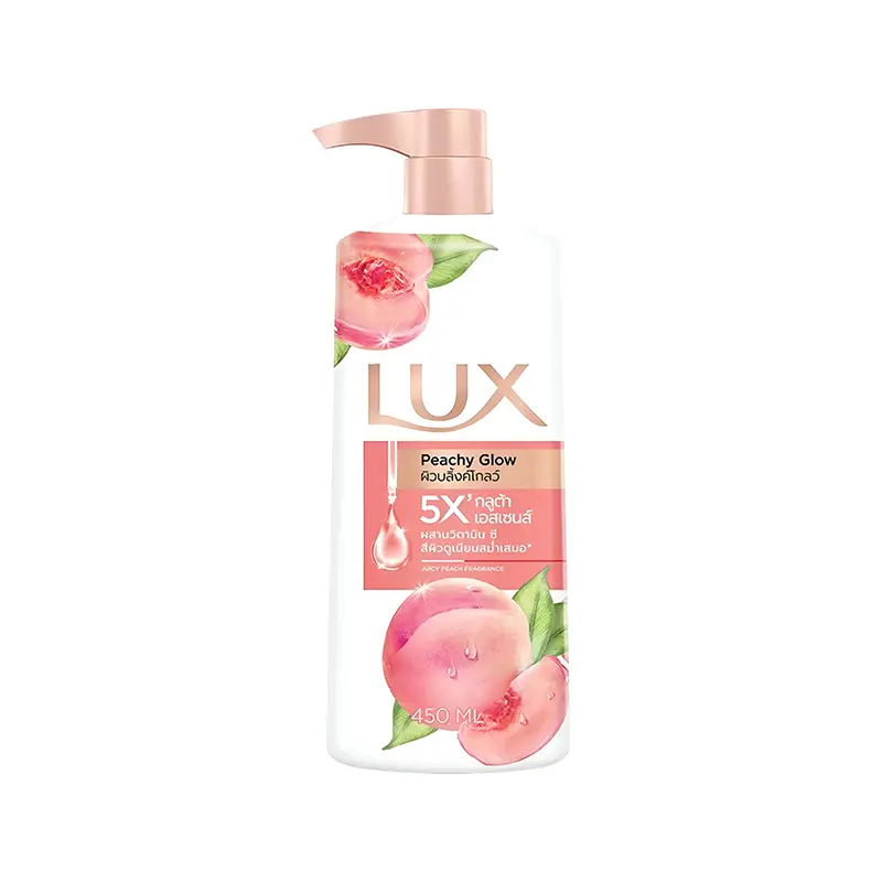 Lux Peachy Glow Juicy Peach Fragrance Body Wash, 450 ML
