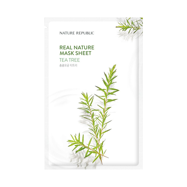Nature Republic REAL NATURE TEA TREE MASK SHEET, 23 ML