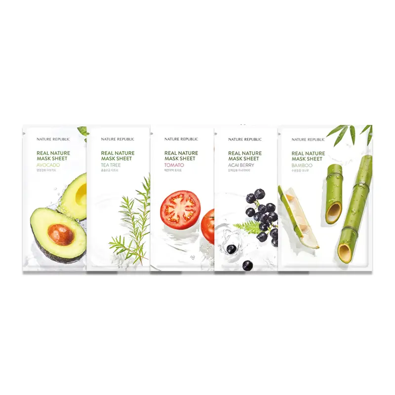 Real Nature Super Five Sheet Masks, 115 ML