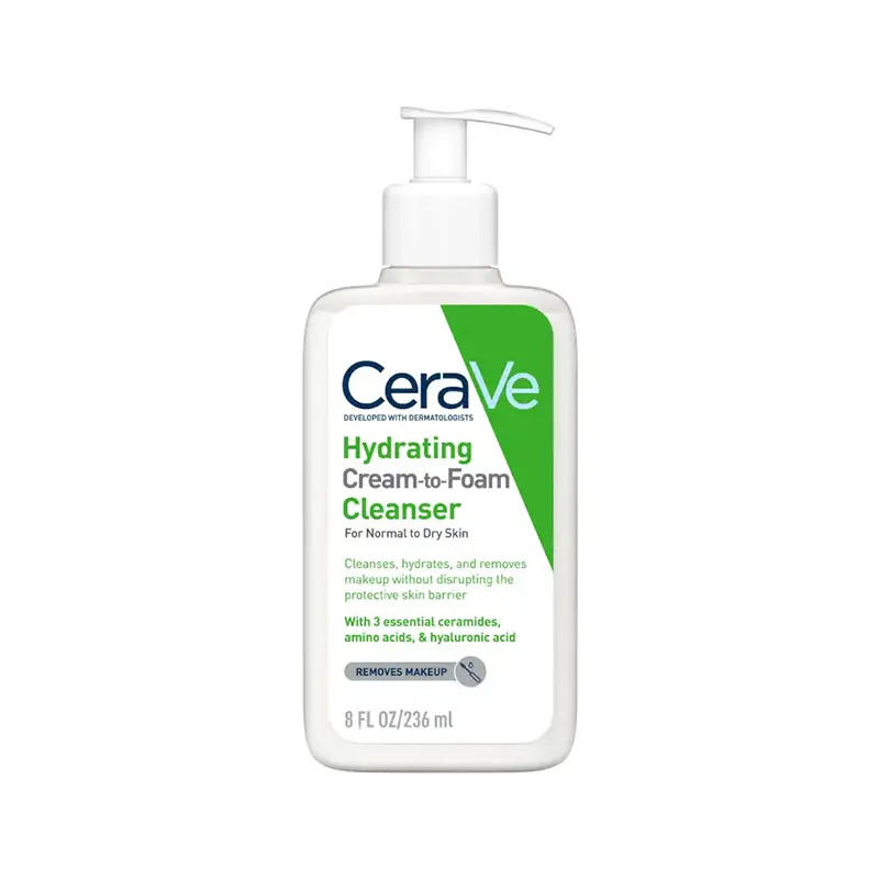 CeraVe Hydrating Cream To Foam Cleanser, 237 ML