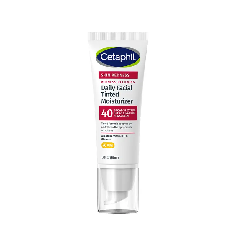 Cetaphil Skin Redness Relieving Daily Facial Tinted Moisturizer SPF 40 AM, 50 ML