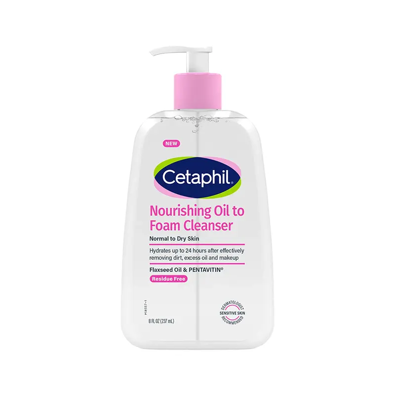 Cetaphil Nourishing Oil to Foam Facial Cleanser, 237 ML