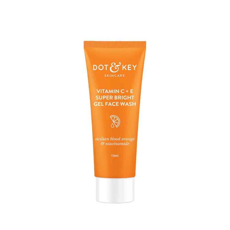 Dot & Key Vitamin C + E Super Bright Gel Face Wash, 15 ML