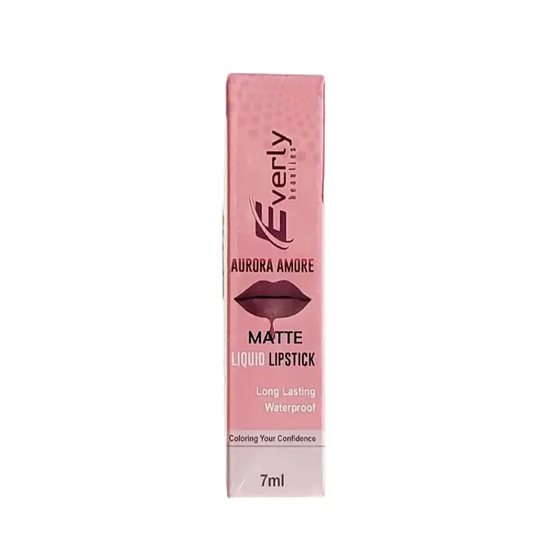 Everly Beauties Aurora Amore Matte Liquid Lipstick Latte Luxe, 7 ML