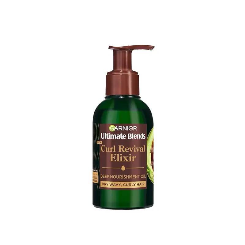 Garnier Ultimate Blends Curl Revival Elixir Hair Oil Avocado Oil & Shea Butter, 120 ML