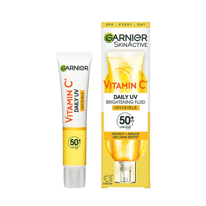 Garnier Vitamin C Daily UV Brightening Fluid Invisible SPF 50+, 40 ML