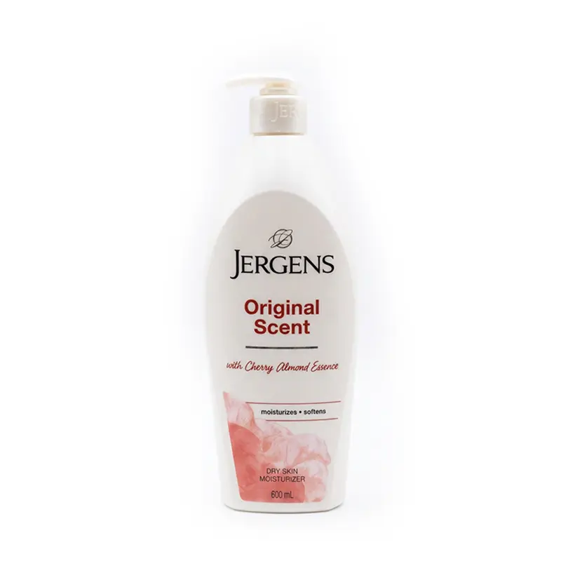Jergens Original Scent With Cherry Almond Essence Dry Skin Moisturizer, 600 ML