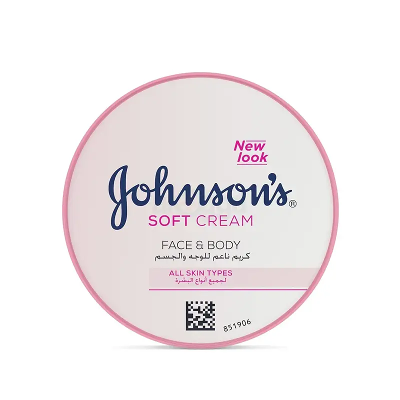Johnsons Soft Cream Face & Body All Skin Types New Look, 200 ML