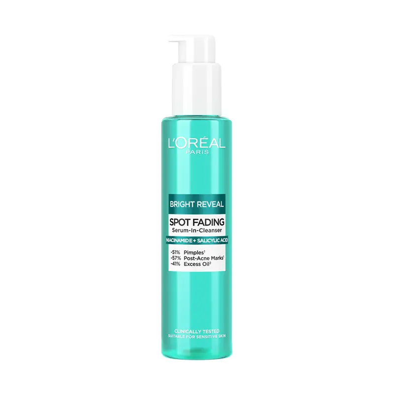 LOreal Paris Bright Reveal Spot Fading Serum in Cleanser, 150 ML