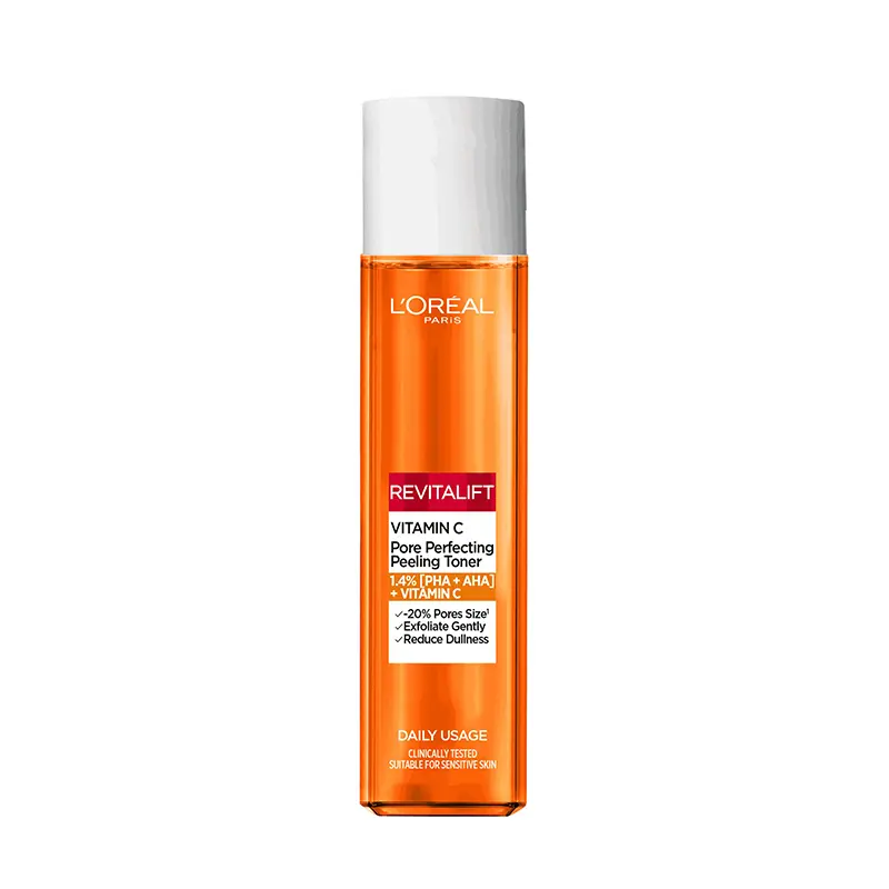 LOreal Revitalift Vitamin C Pore Perfecting Peeling Toner, 180 ML