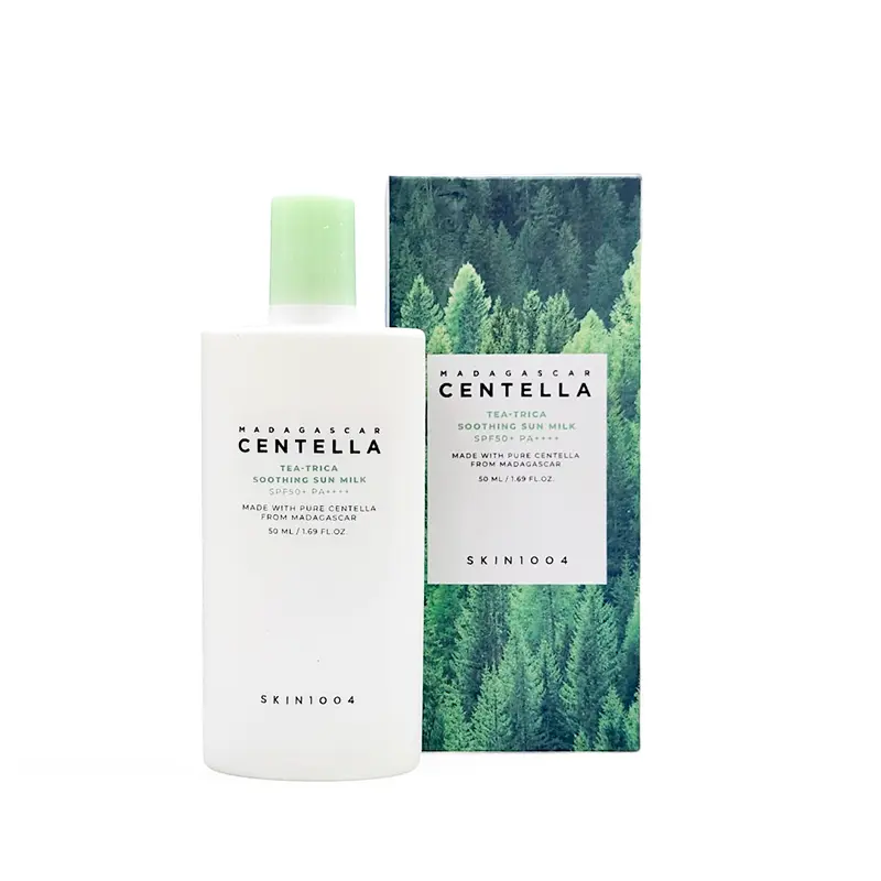 Skin1004 Madagascar Centella Tea Trica Soothing Sun Milk SPF50+ PA++++, 50 ML