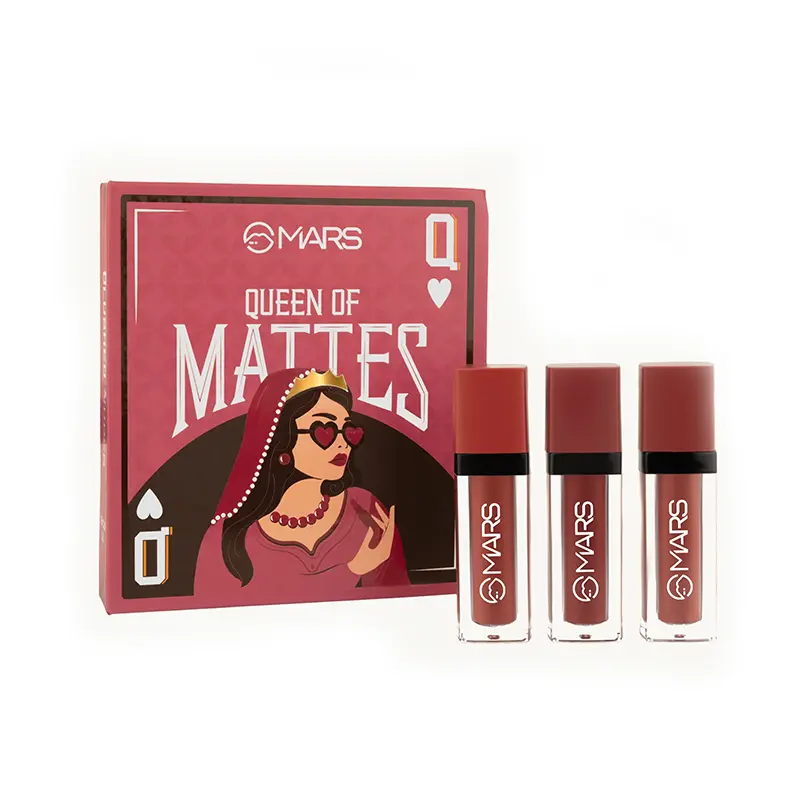 Mars Queen of Mattes Set of 3 Lipsticks - Reds And Maroons- 01