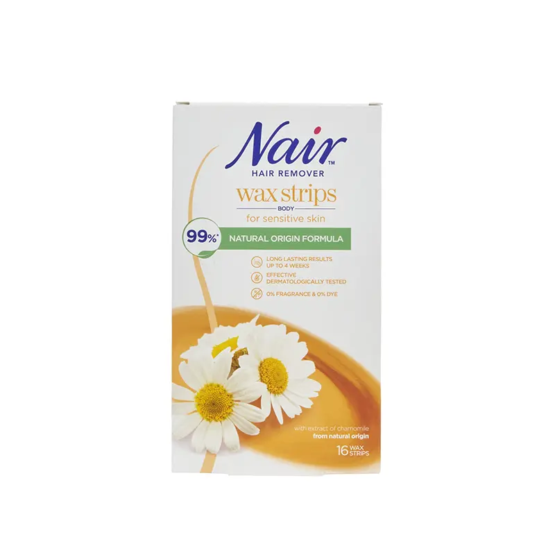 Nair Hair Remover Wax Strips Face for Sensitive Skin 16 Wax Strips
