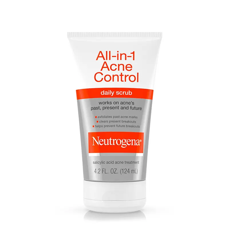 Neutrogena All in 1 Acne Control Daily Scrub, 124 ML