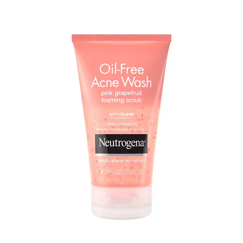 Neutrogena Oil-Free Acne Wash Pink Grapefruit Foaming Scrub, 124 ML