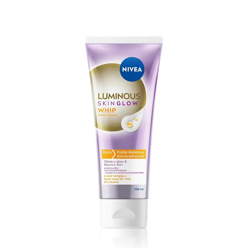 Nivea Luminous Skin Glow Whip Wash Foam, 100 ML