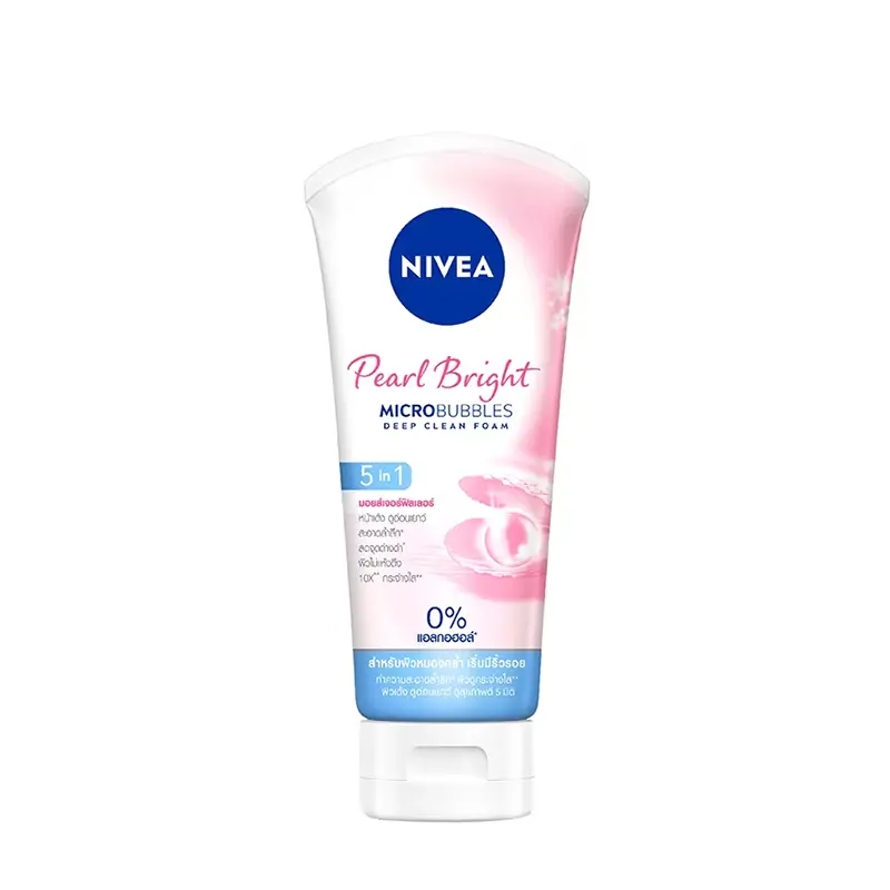 Nivea Pearl Bright 5in1 Micro Bubbles Deep Clean Foam, 100 ML