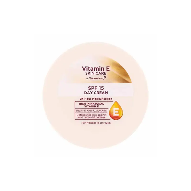 Superdrug Vitamin E Skin Care SPF 15 Day Cream, 100 ML