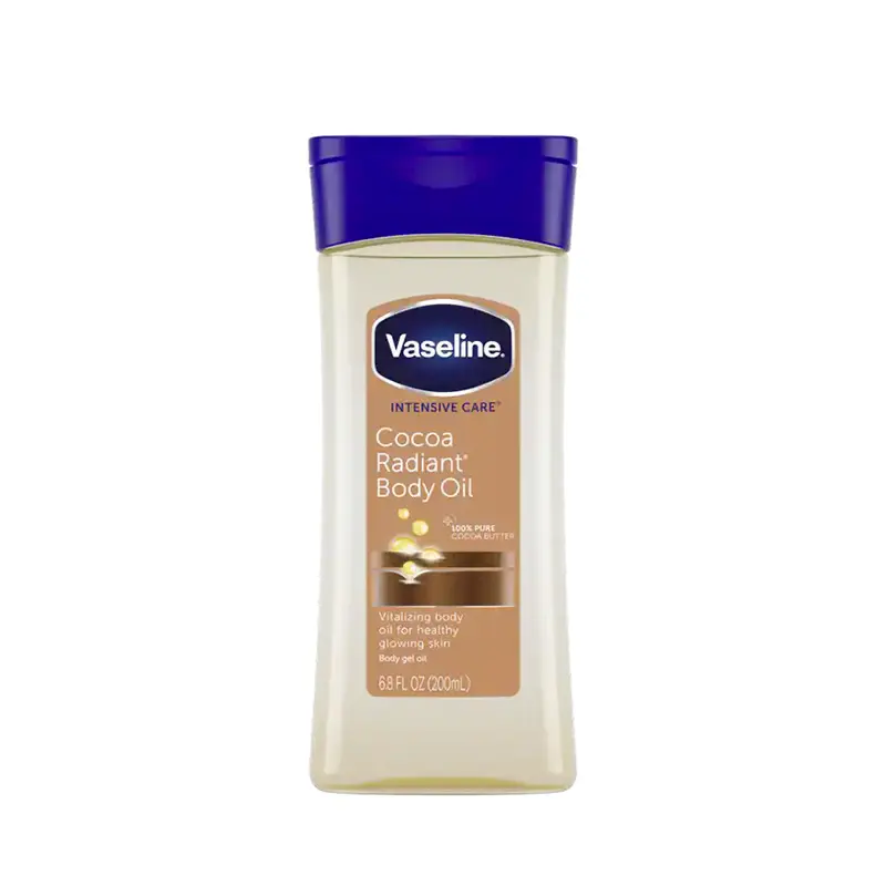 Vaseline Intensive Care Cocoa Radiant Body Gel Oil (Navy blue Cap), 200 ML