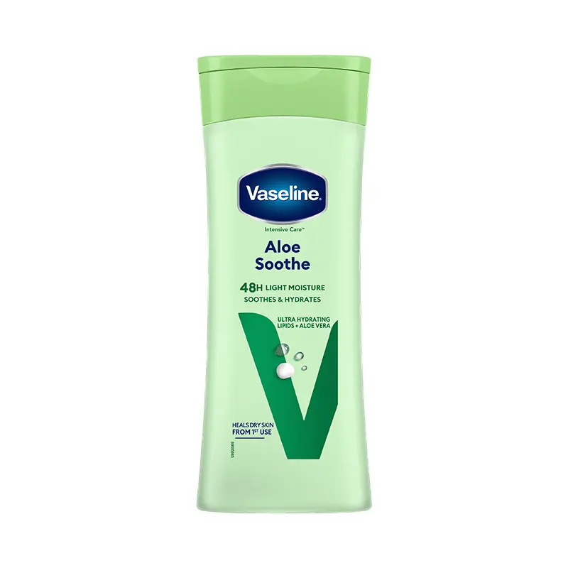 Vaseline Intensive Care Aloe Soothe 48H Light Moisture Body Lotion, 200 ML